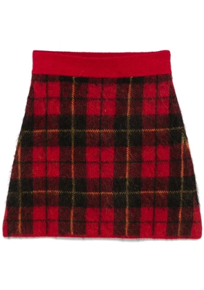 Polo Ralph Lauren plaid-pattern mini skirt - Red