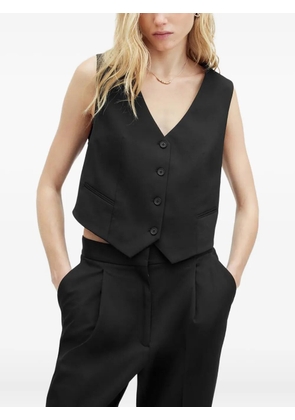 AllSaints Nellie button-fastening vest - Black