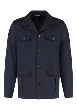 Canali buttoned flap-pocket jacket - Blue