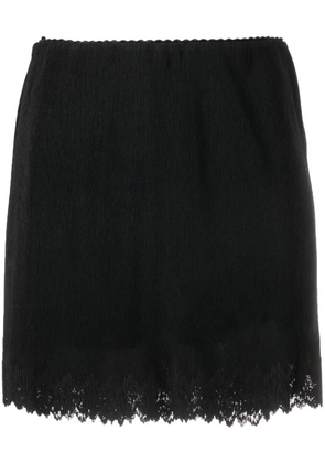 Alexander Wang distressed-hem mini skirt - Black
