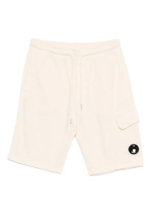 C.P. Company Lens-detail cargo shorts - Neutrals