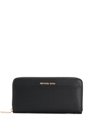 Michael Michael Kors textured zip wallet - Black
