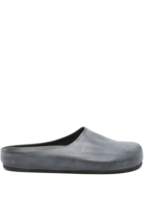 Represent leather slip-on mules - Black