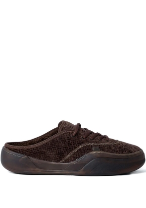ERL corduroy slip-on sneakers - Brown