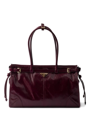 Prada Bonnie leather tote bag - Brown