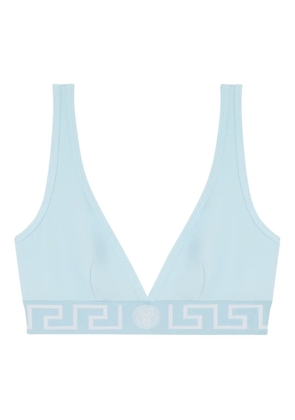 Versace Greca-border triangle bralette - Blue