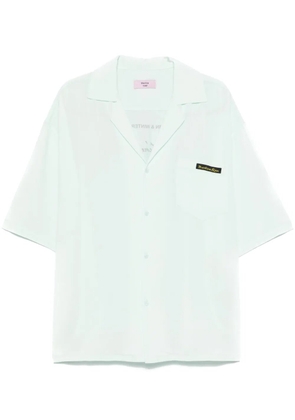 Martine Rose logo-patch shirt - Green