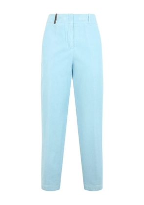 Peserico welt-pockets high-waisted trousers - Blue