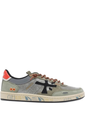 Premiata Bsktclay suede-leather sneakers - Green