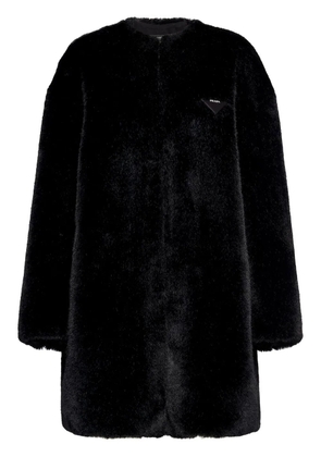 Prada Aspen faux-fur coat - Black