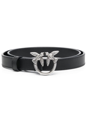 PINKO love bird buckle belt - Black
