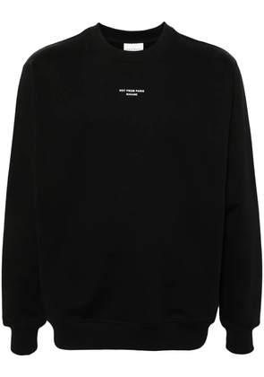 Drôle De Monsieur Le Sweatshirt Slogan Classique top - Black