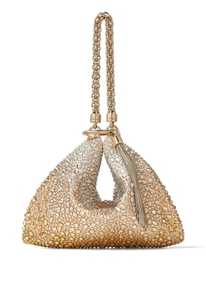 Jimmy Choo Callie crystal-embellished clutch bag - Gold
