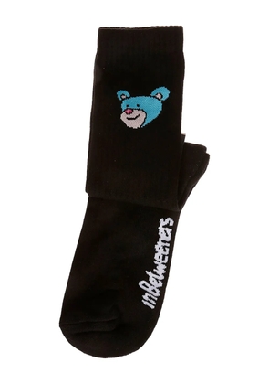 INBETWEENERS bear-print cotton socks - Black