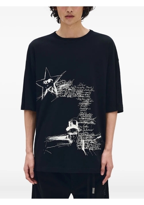 Ann Demeulemeester Sketchbook-print T-shirt - Black