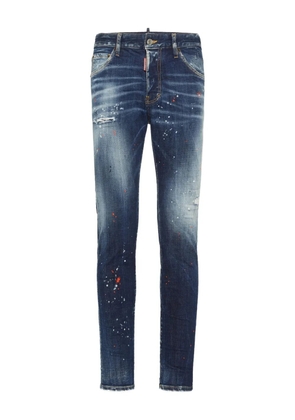 DSQUARED2 logo-patch jeans - Blue