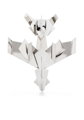 Off-White Paperplane clip-on earring - Silver