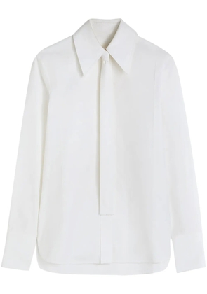 Jil Sander tie-detail cotton shirt - White