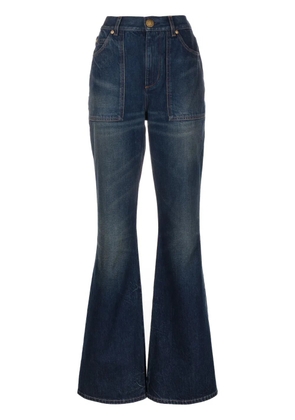 Balmain high-rise flared jeans - Blue