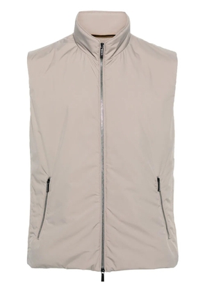 Moorer padded zip-up gillet - Neutrals