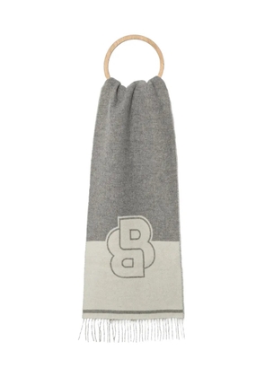 BOSS Vianna logo scarf - Grey