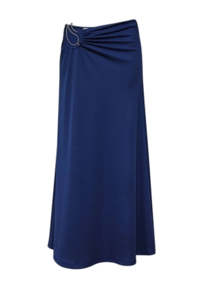 Christopher Esber ruched ring-detail skirt - Blue