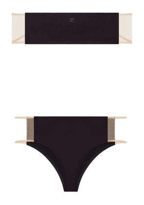 Courrèges Illusion bikini set - Black