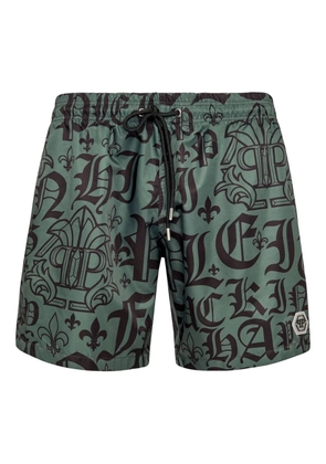 Philipp Plein Boxer swim shorts - Green