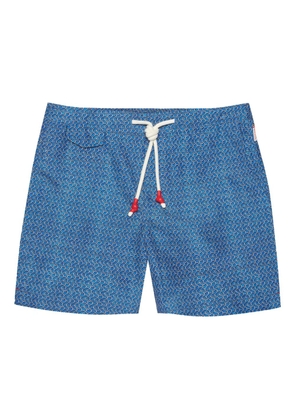 Orlebar Brown drawstring patterned swim shorts - Blue
