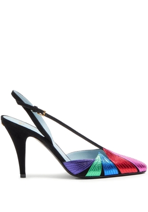 Valentino Garavani 90mm Foliefoliage slingback pumps - Pink