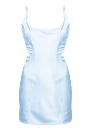 Anna October open-back minidress - Blue