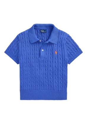 Polo Ralph Lauren cable-knit polo top - Blue