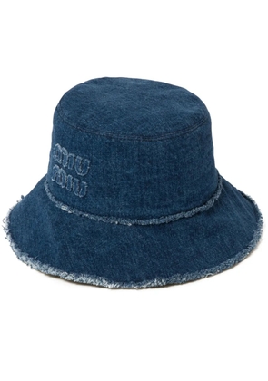 Miu Miu denim bucket hat - Blue