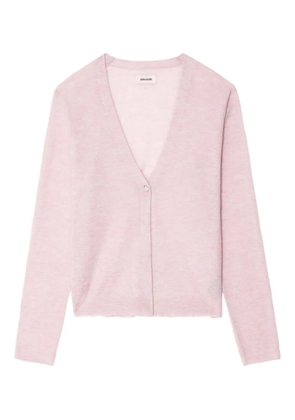 Zadig&Voltaire Manylla button-front V-neck cardigan - Pink