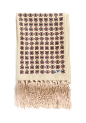Valentino Garavani Chamber silk scarf - Neutrals