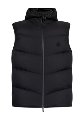Moncler hooded quilted gilet - Black