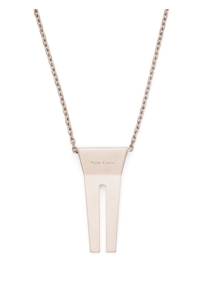 Rick Owens open-trunk pendant necklace - Metallic