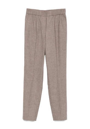 Peserico elastic-waist trousers - Neutrals