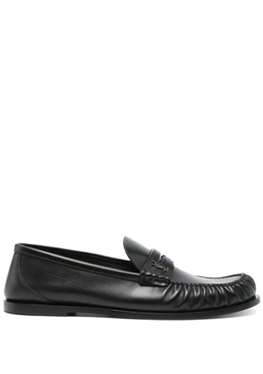Saint Laurent leather loafers - Black