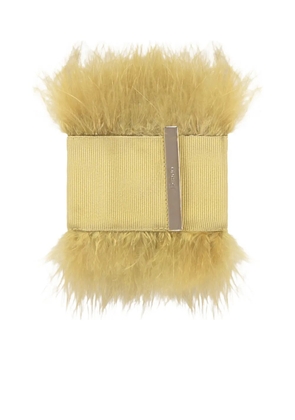 Herno faux-feather bracelet - Yellow