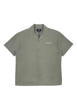 Represent Script camp collar shirt - Green