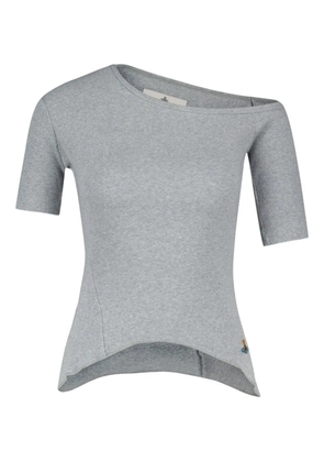 Vivienne Westwood asymmetrical-ribbed T-shirt - Grey