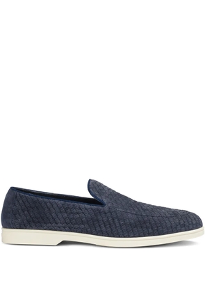 Doucal's suede loafers - Blue