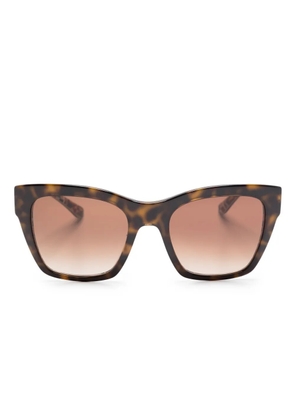 Dolce & Gabbana Eyewear Print square-frame gradient sunglasses - Brown