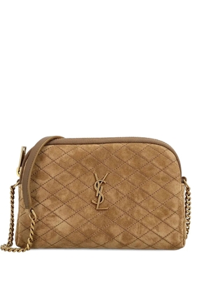 Saint Laurent mini Gaby cross-body bag - Brown