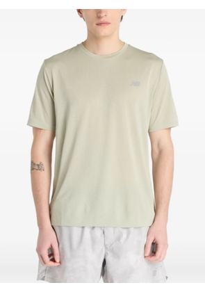 New Balance logo-print performance T-shirt - Green