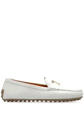 Tod's leather loafers - White