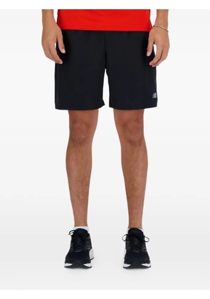 New Balance logo-detail shorts - Black