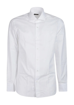 Barba button-cuff shirt - White