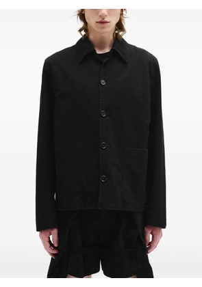 Ann Demeulemeester cotton shirt jacket - Black